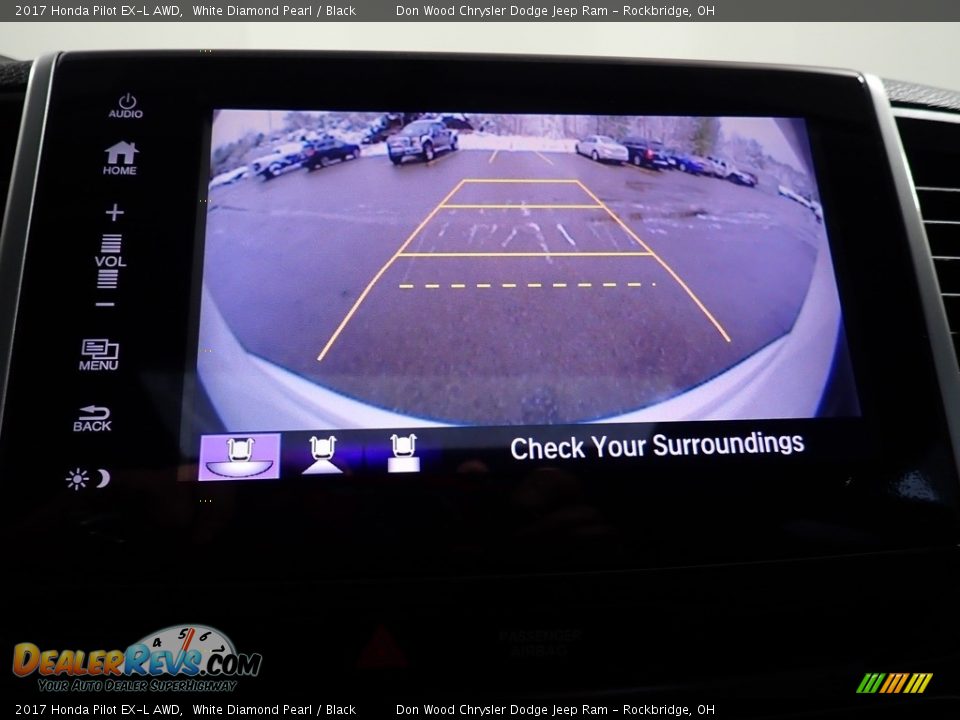 2017 Honda Pilot EX-L AWD White Diamond Pearl / Black Photo #3