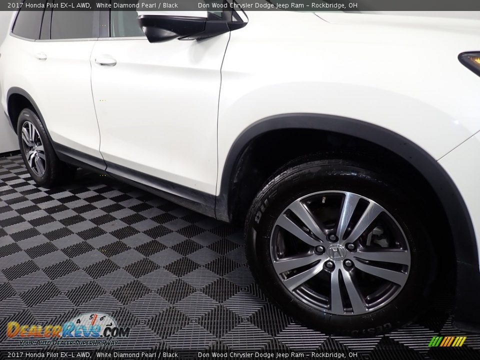 2017 Honda Pilot EX-L AWD White Diamond Pearl / Black Photo #5
