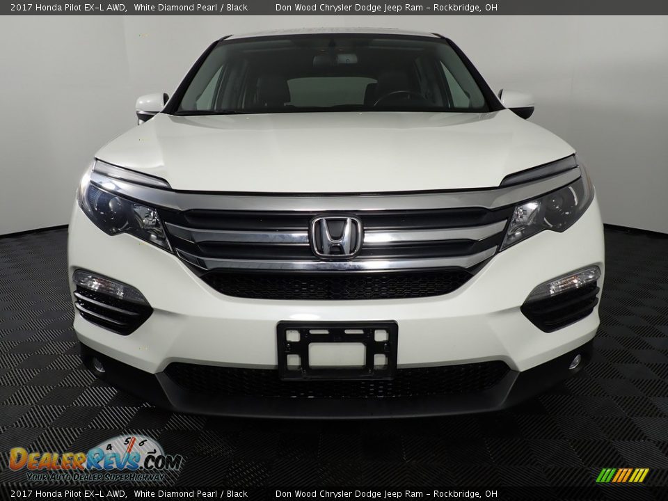 2017 Honda Pilot EX-L AWD White Diamond Pearl / Black Photo #6