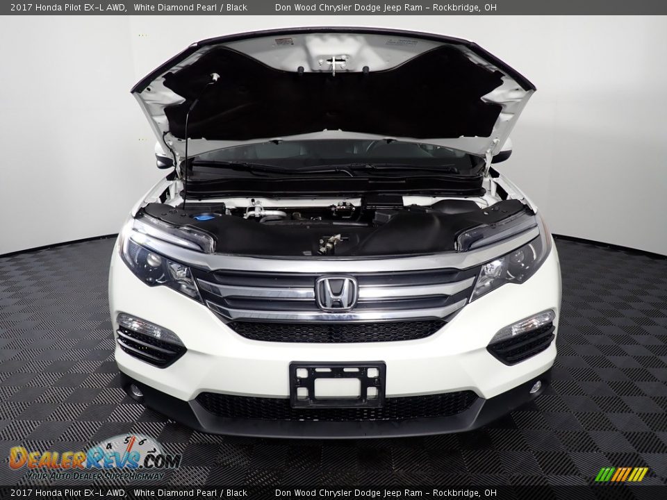 2017 Honda Pilot EX-L AWD White Diamond Pearl / Black Photo #7