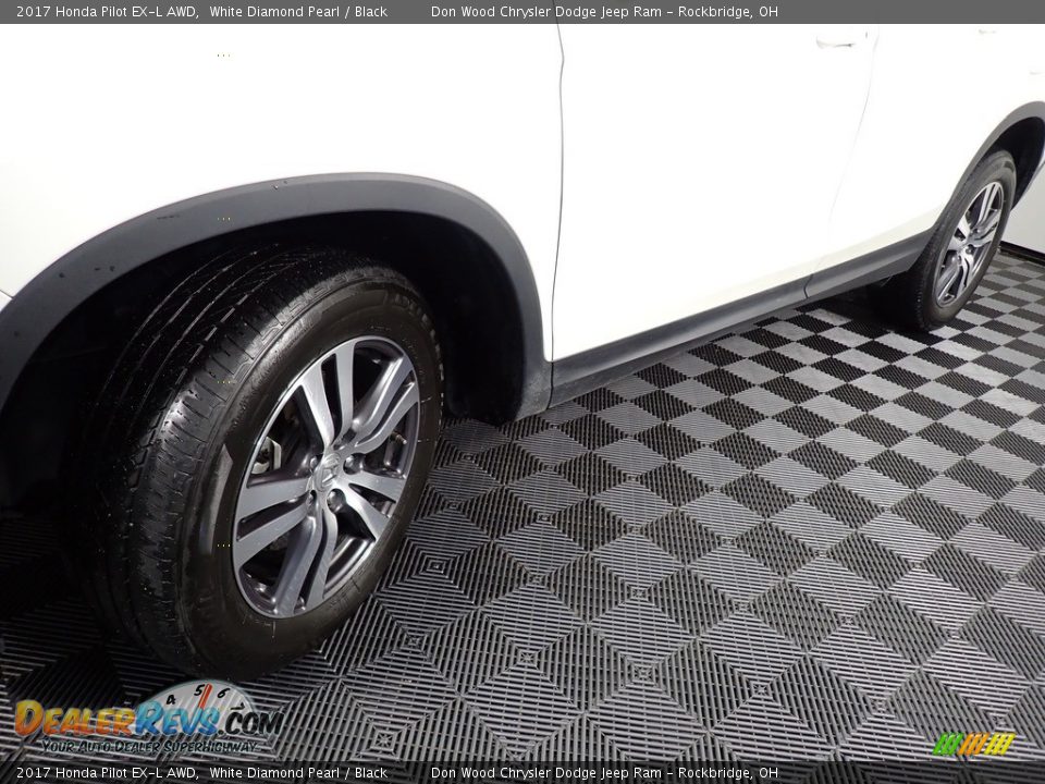 2017 Honda Pilot EX-L AWD White Diamond Pearl / Black Photo #10