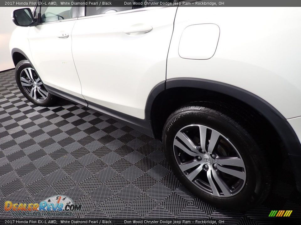 2017 Honda Pilot EX-L AWD White Diamond Pearl / Black Photo #11