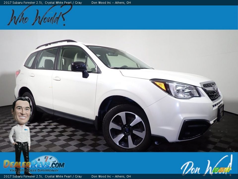 2017 Subaru Forester 2.5i Crystal White Pearl / Gray Photo #1