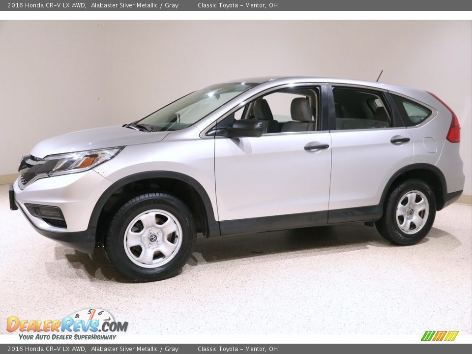 2016 Honda CR-V LX AWD Alabaster Silver Metallic / Gray Photo #3