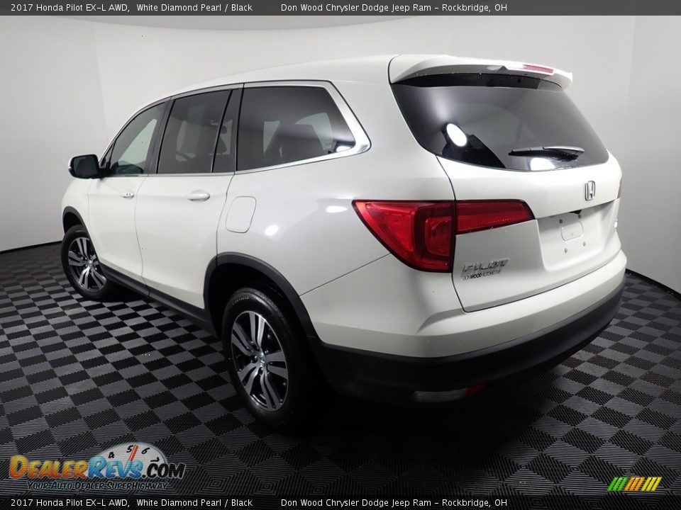2017 Honda Pilot EX-L AWD White Diamond Pearl / Black Photo #12