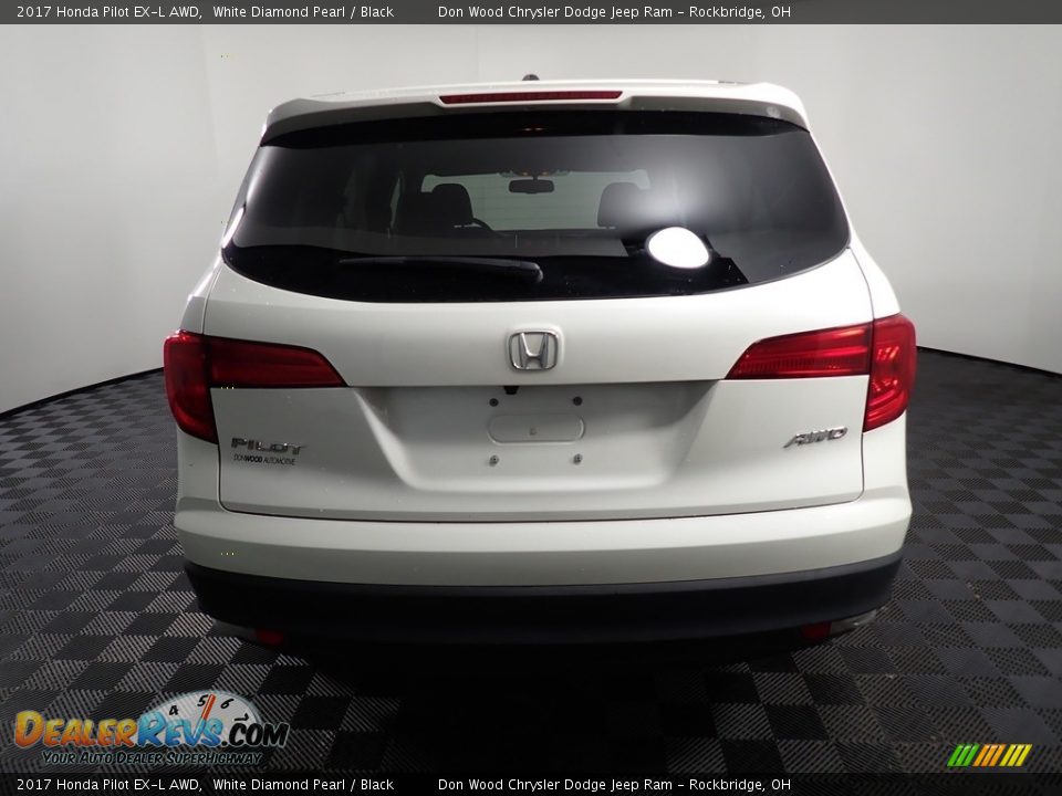 2017 Honda Pilot EX-L AWD White Diamond Pearl / Black Photo #13