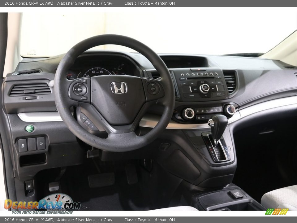 2016 Honda CR-V LX AWD Alabaster Silver Metallic / Gray Photo #6