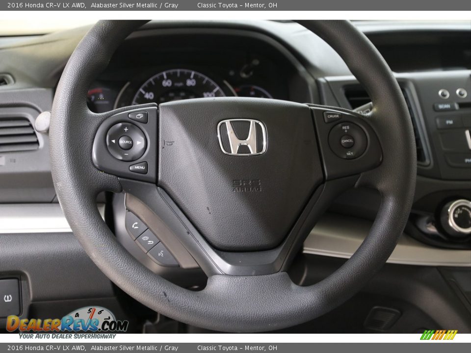 2016 Honda CR-V LX AWD Alabaster Silver Metallic / Gray Photo #7