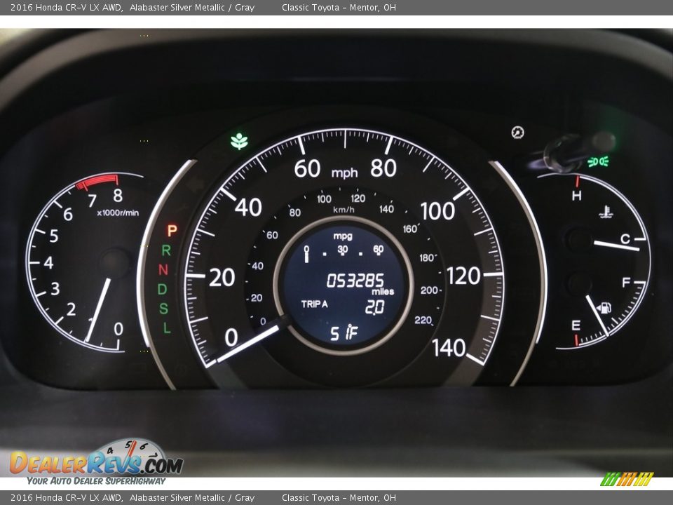 2016 Honda CR-V LX AWD Alabaster Silver Metallic / Gray Photo #8