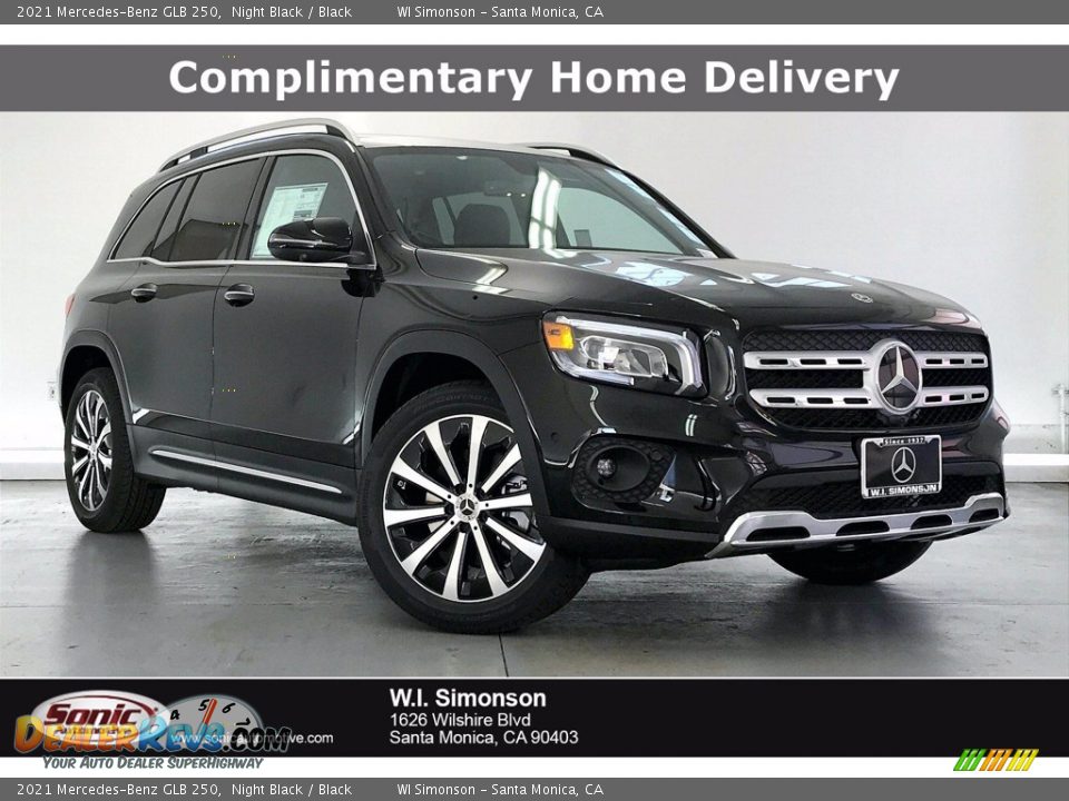 2021 Mercedes-Benz GLB 250 Night Black / Black Photo #1