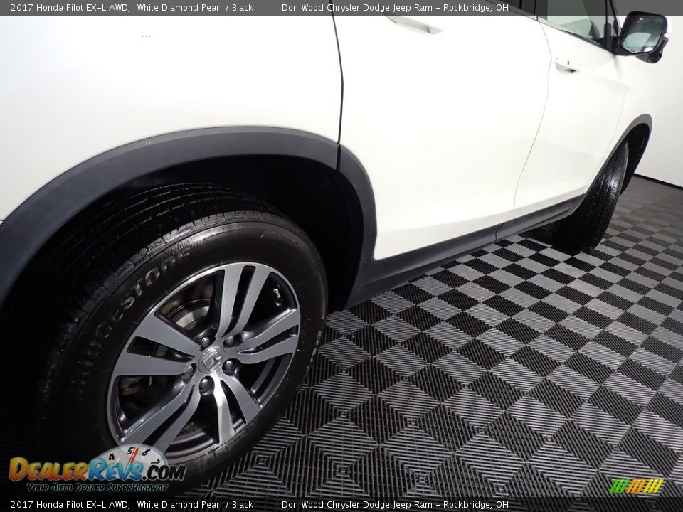 2017 Honda Pilot EX-L AWD White Diamond Pearl / Black Photo #20