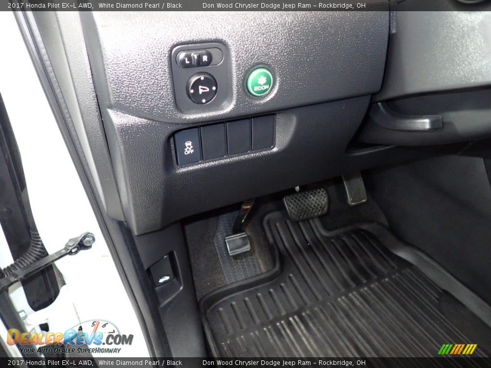 2017 Honda Pilot EX-L AWD White Diamond Pearl / Black Photo #25