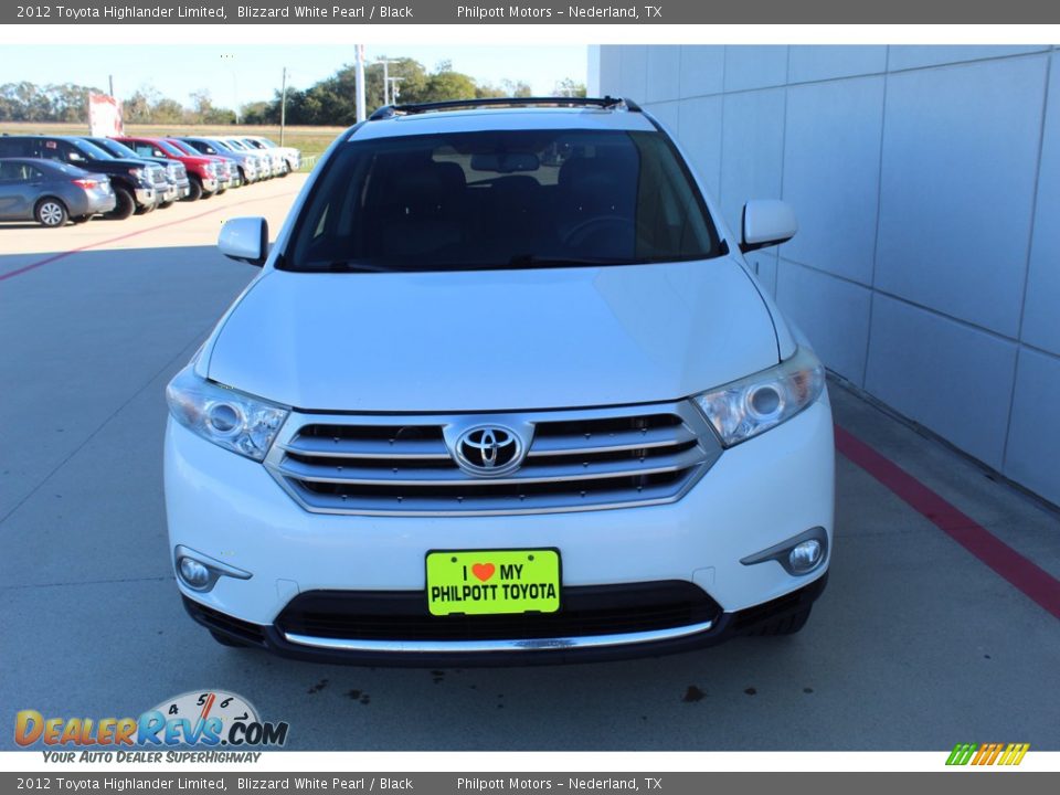 2012 Toyota Highlander Limited Blizzard White Pearl / Black Photo #3