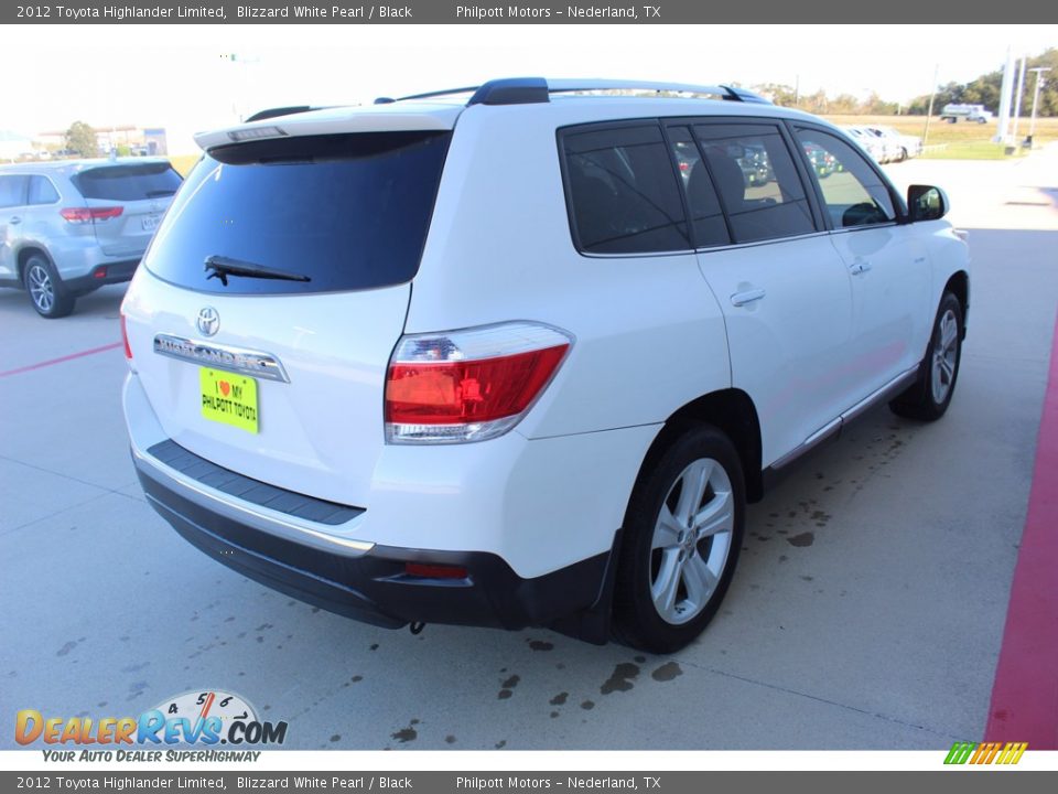 2012 Toyota Highlander Limited Blizzard White Pearl / Black Photo #8