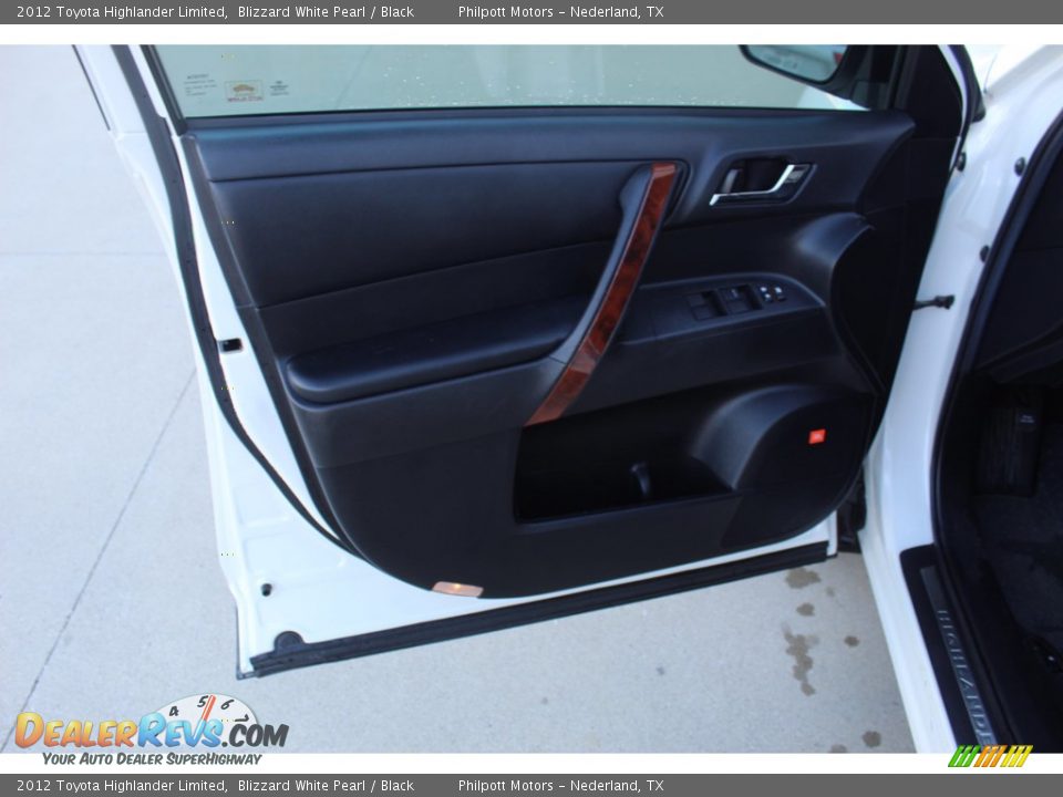 2012 Toyota Highlander Limited Blizzard White Pearl / Black Photo #9