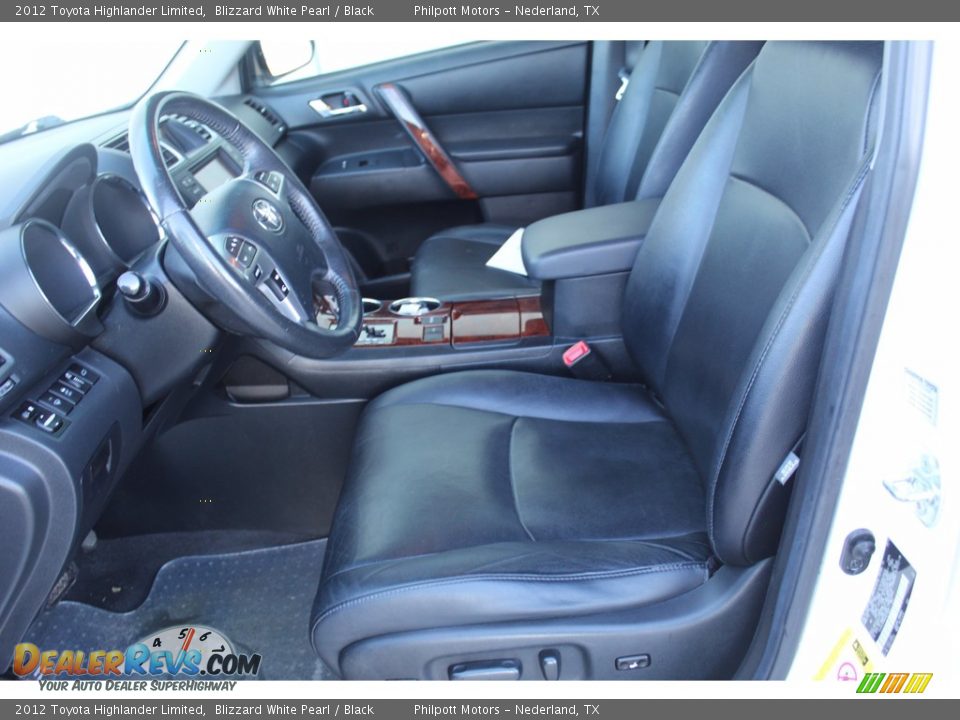 2012 Toyota Highlander Limited Blizzard White Pearl / Black Photo #10