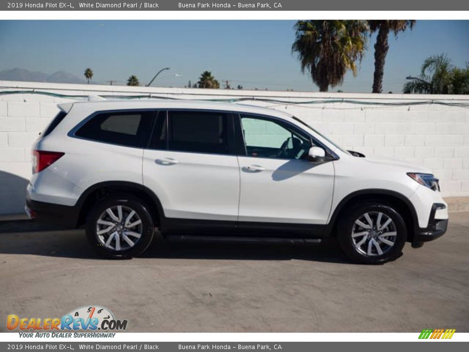 2019 Honda Pilot EX-L White Diamond Pearl / Black Photo #12