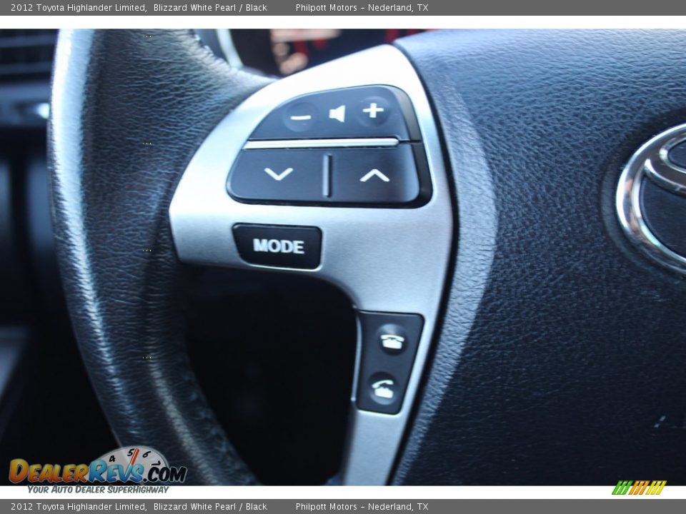 2012 Toyota Highlander Limited Blizzard White Pearl / Black Photo #11