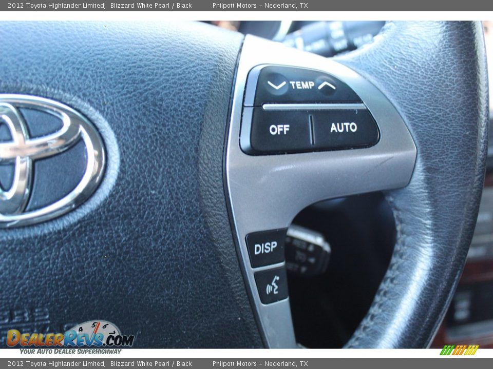 2012 Toyota Highlander Limited Blizzard White Pearl / Black Photo #12
