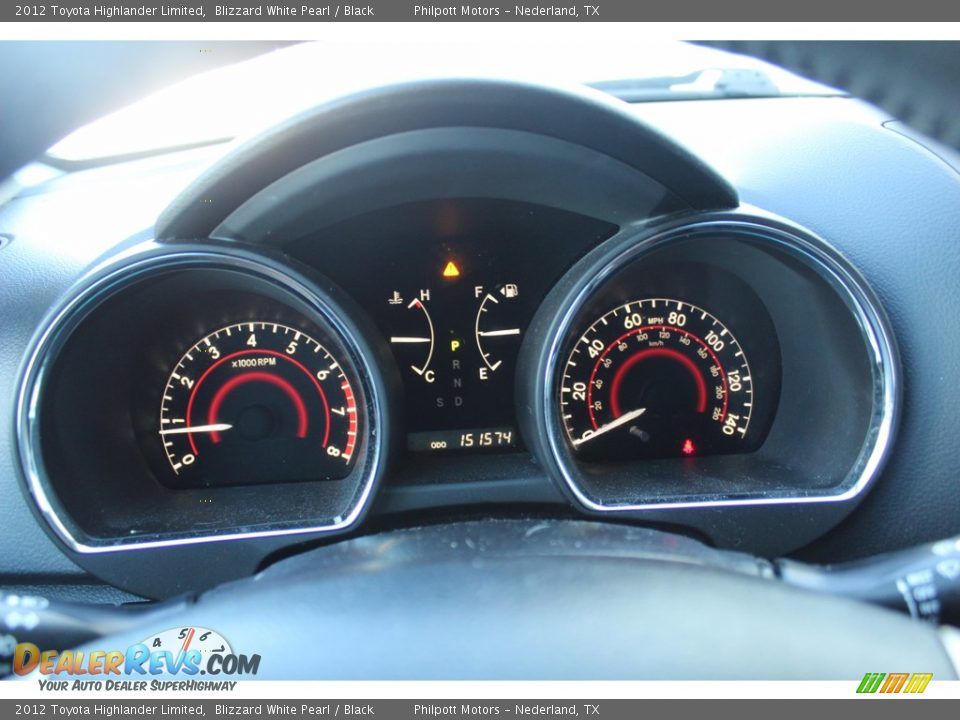 2012 Toyota Highlander Limited Blizzard White Pearl / Black Photo #13