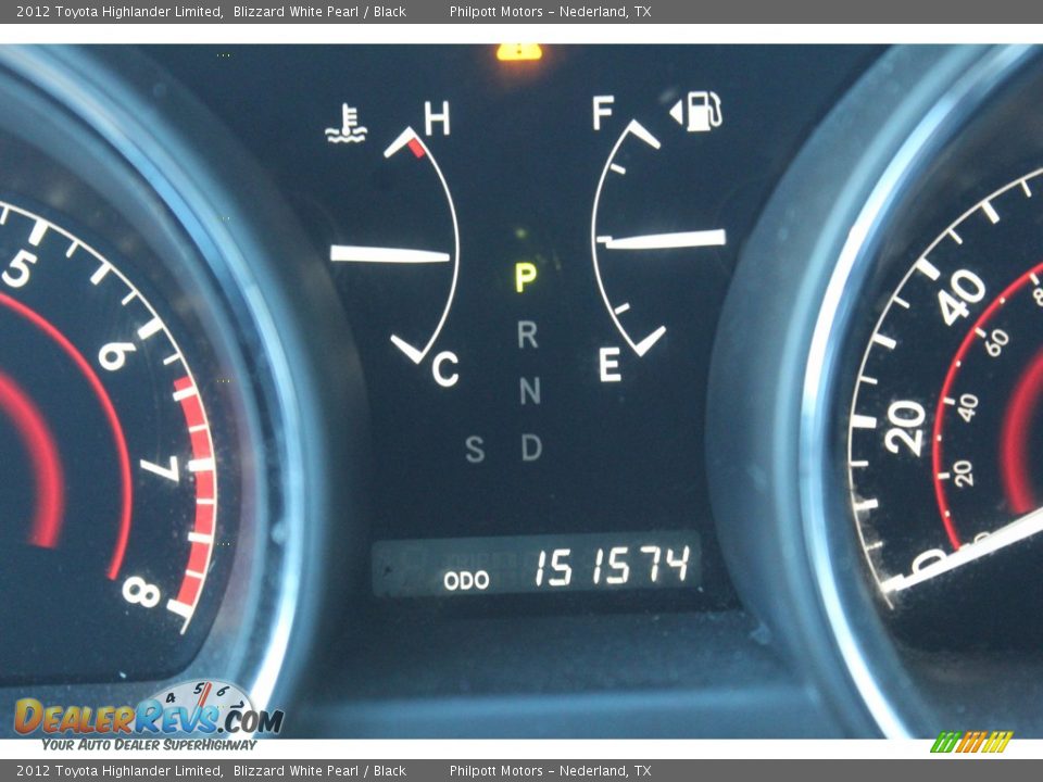 2012 Toyota Highlander Limited Blizzard White Pearl / Black Photo #14