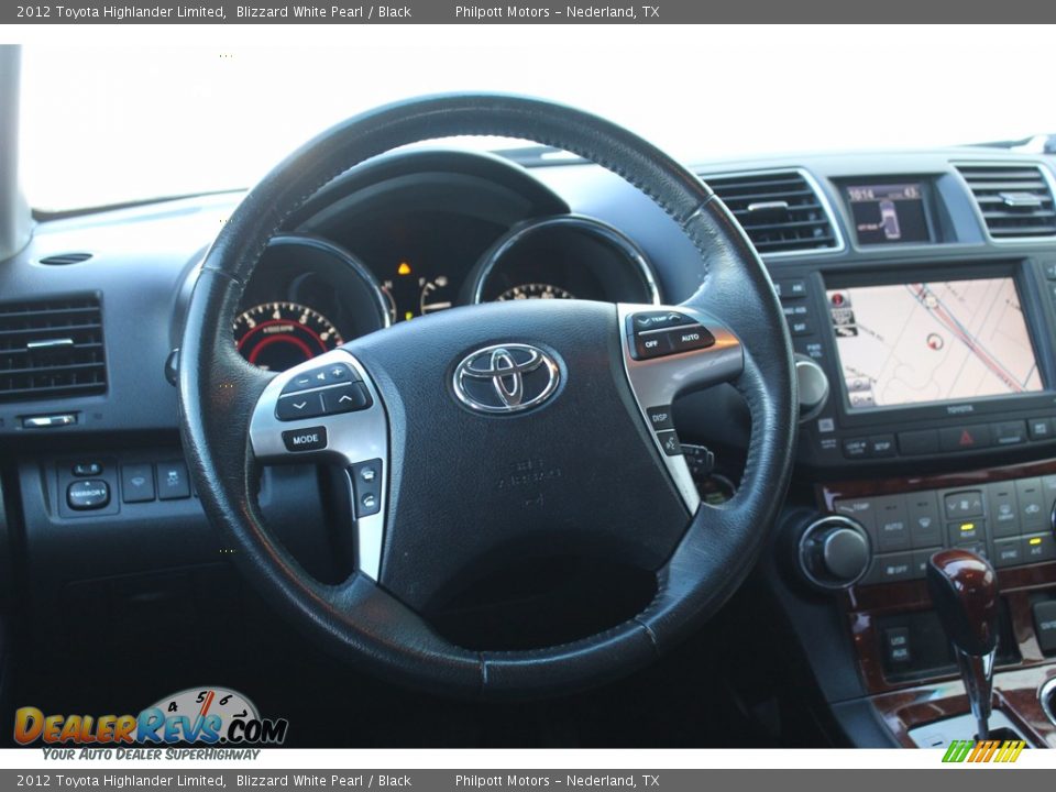 2012 Toyota Highlander Limited Blizzard White Pearl / Black Photo #22