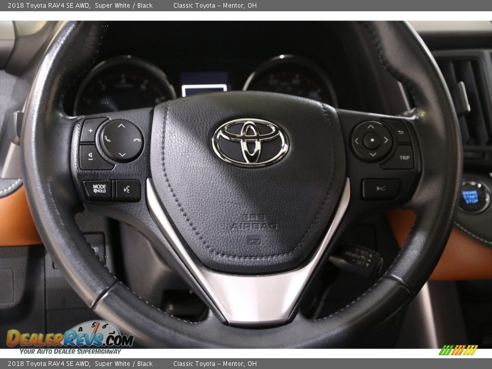 2018 Toyota RAV4 SE AWD Super White / Black Photo #7