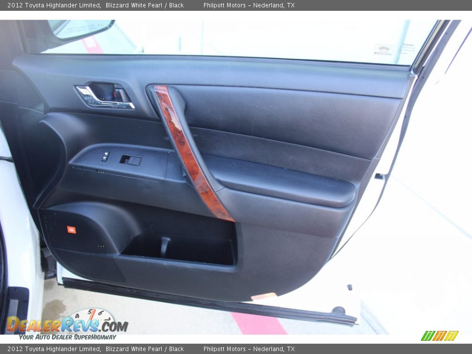 2012 Toyota Highlander Limited Blizzard White Pearl / Black Photo #27