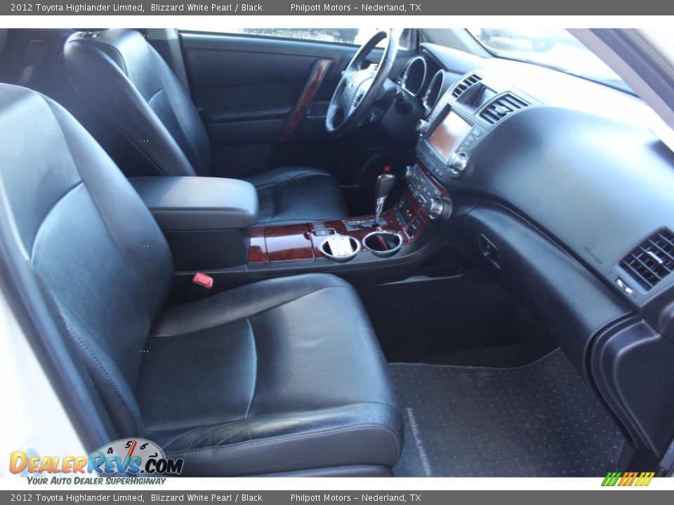 2012 Toyota Highlander Limited Blizzard White Pearl / Black Photo #28