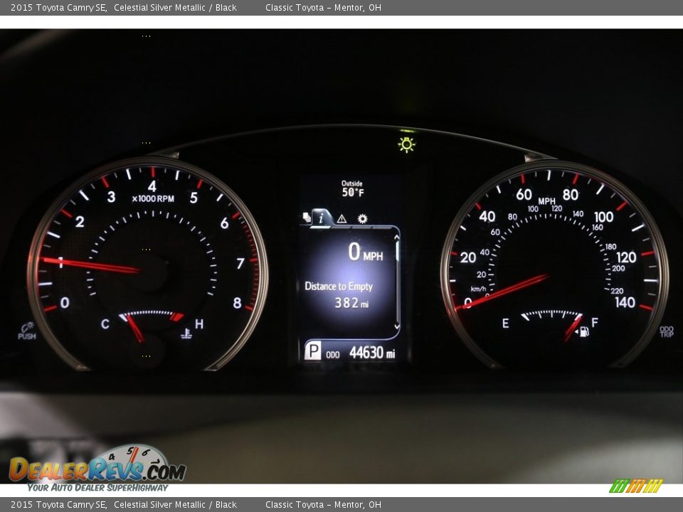 2015 Toyota Camry SE Celestial Silver Metallic / Black Photo #8