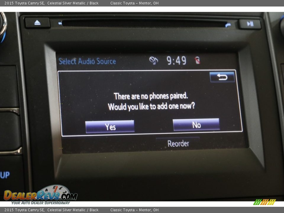 2015 Toyota Camry SE Celestial Silver Metallic / Black Photo #11