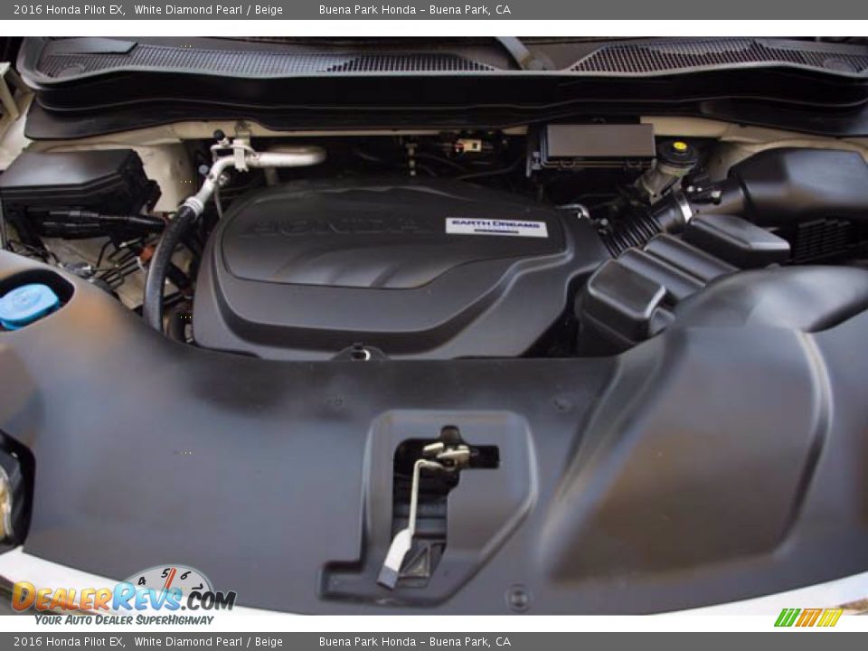 2016 Honda Pilot EX White Diamond Pearl / Beige Photo #34