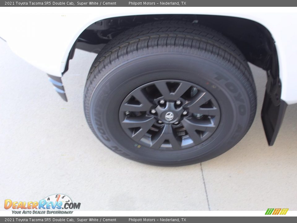 2021 Toyota Tacoma SR5 Double Cab Super White / Cement Photo #5