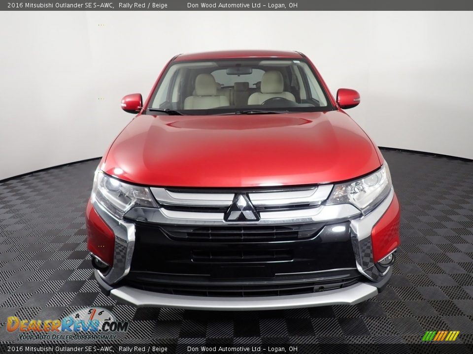 2016 Mitsubishi Outlander SE S-AWC Rally Red / Beige Photo #5