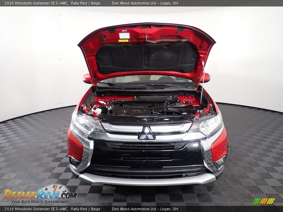 2016 Mitsubishi Outlander SE S-AWC Rally Red / Beige Photo #6