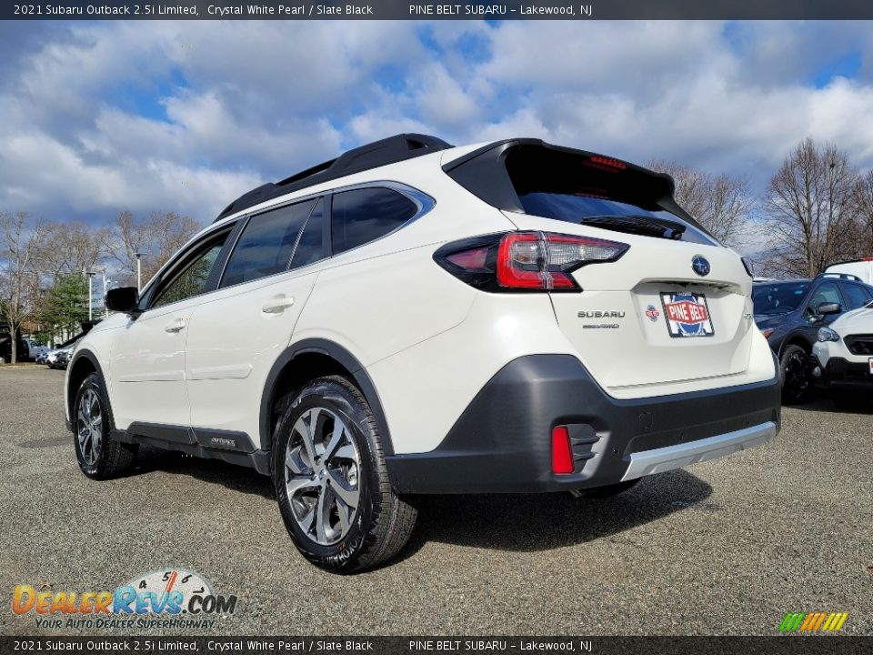 2021 Subaru Outback 2.5i Limited Crystal White Pearl / Slate Black Photo #6