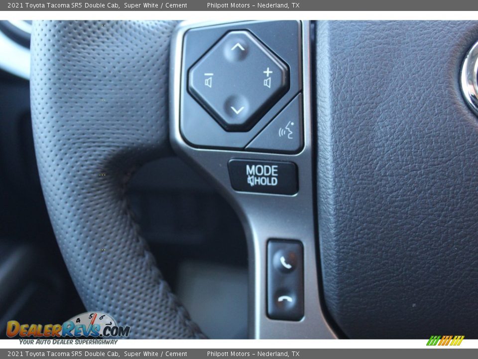 2021 Toyota Tacoma SR5 Double Cab Super White / Cement Photo #11