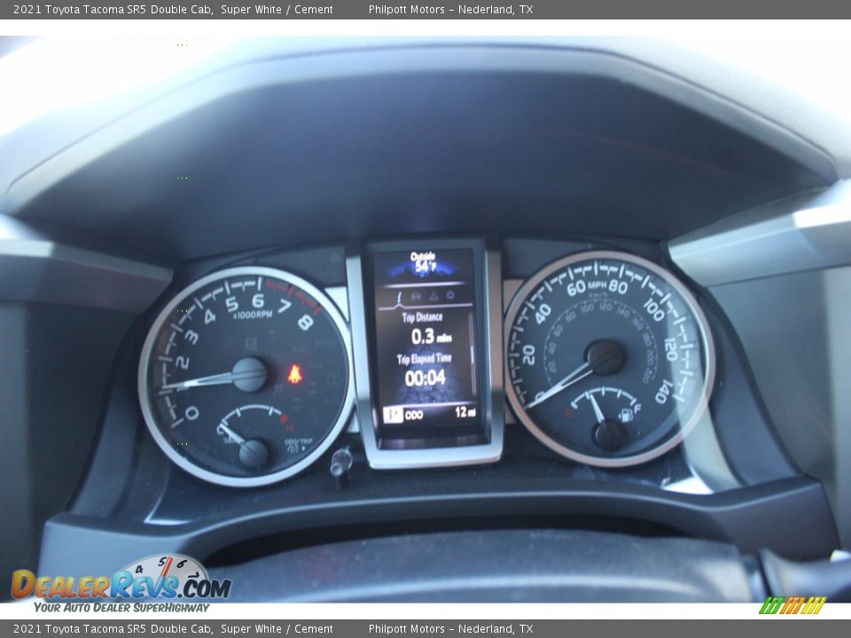 2021 Toyota Tacoma SR5 Double Cab Super White / Cement Photo #13