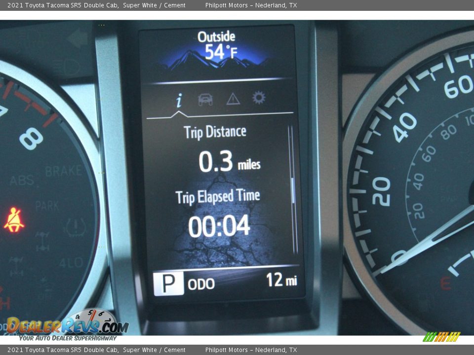 2021 Toyota Tacoma SR5 Double Cab Super White / Cement Photo #14