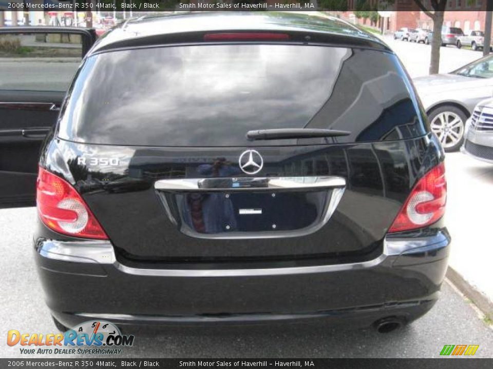 2006 Mercedes-Benz R 350 4Matic Black / Black Photo #2