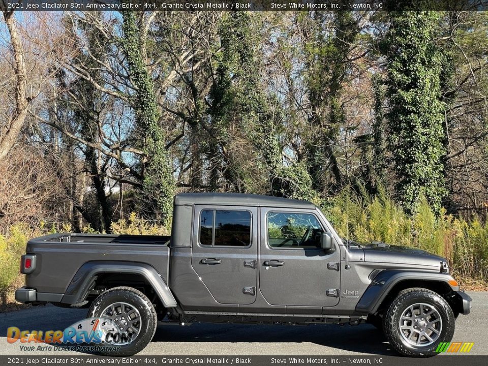 2021 Jeep Gladiator 80th Anniversary Edition 4x4 Granite Crystal Metallic / Black Photo #5
