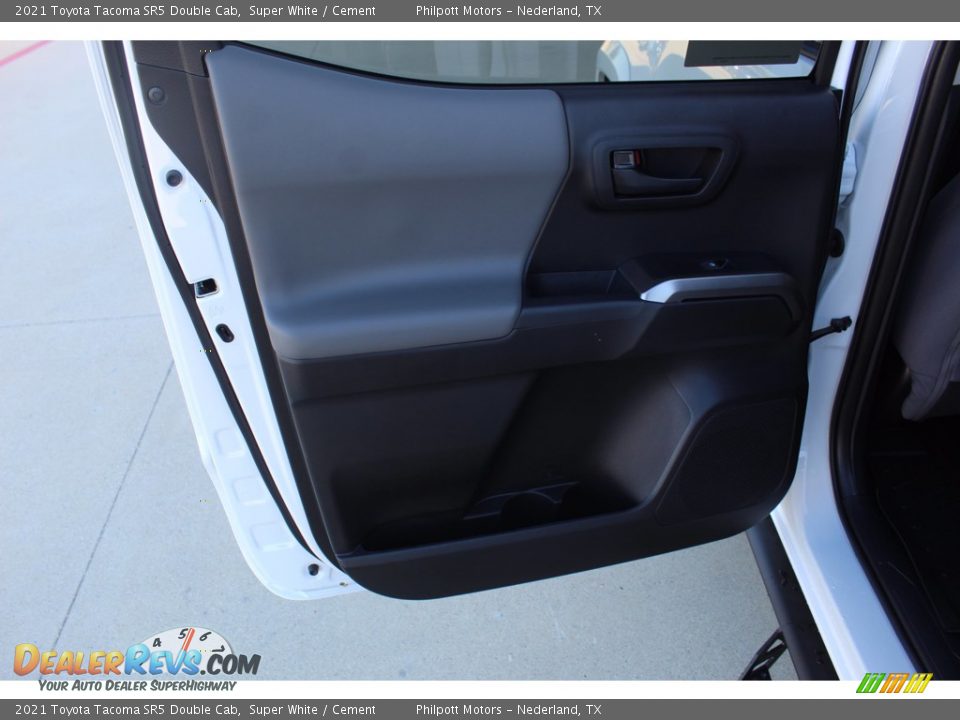 2021 Toyota Tacoma SR5 Double Cab Super White / Cement Photo #18