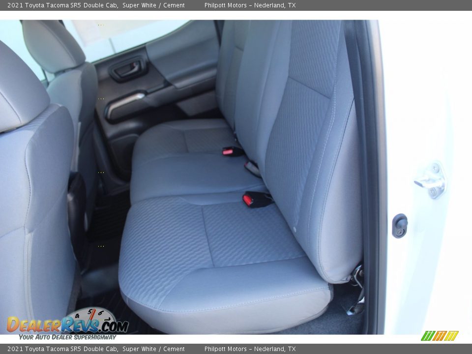 2021 Toyota Tacoma SR5 Double Cab Super White / Cement Photo #19