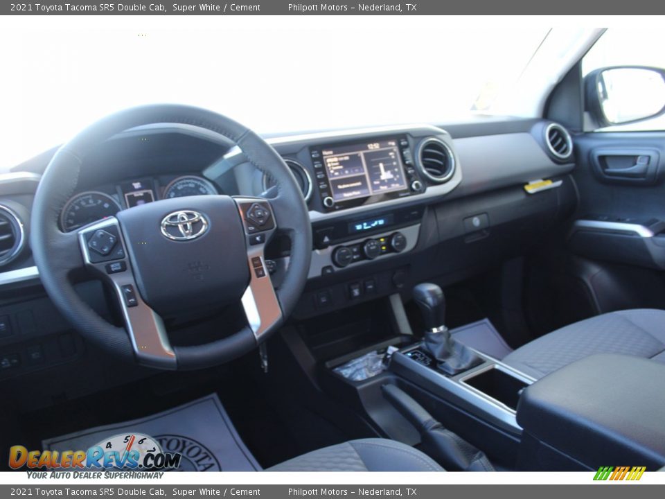 2021 Toyota Tacoma SR5 Double Cab Super White / Cement Photo #20