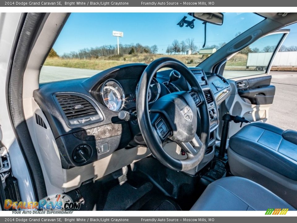 2014 Dodge Grand Caravan SE Bright White / Black/Light Graystone Photo #20