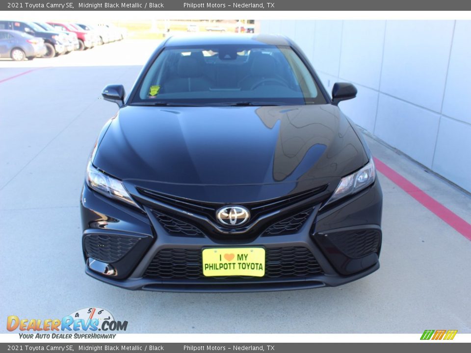 2021 Toyota Camry SE Midnight Black Metallic / Black Photo #3