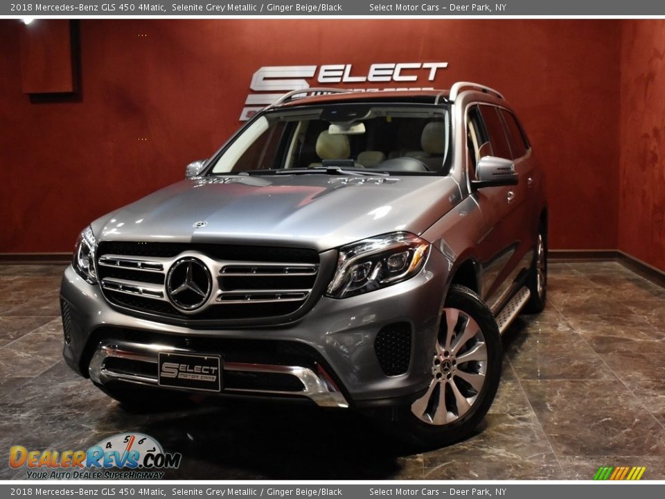 2018 Mercedes-Benz GLS 450 4Matic Selenite Grey Metallic / Ginger Beige/Black Photo #1