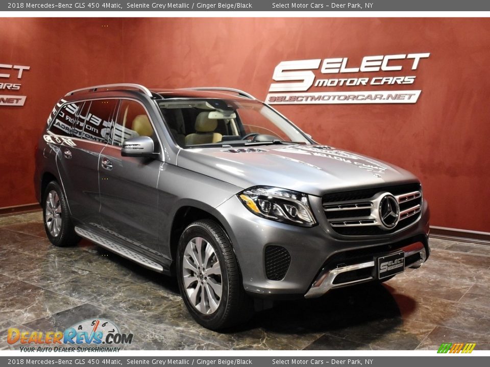 2018 Mercedes-Benz GLS 450 4Matic Selenite Grey Metallic / Ginger Beige/Black Photo #3