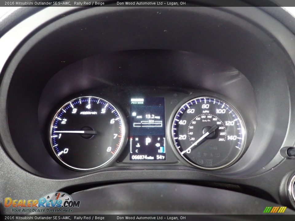 2016 Mitsubishi Outlander SE S-AWC Gauges Photo #30