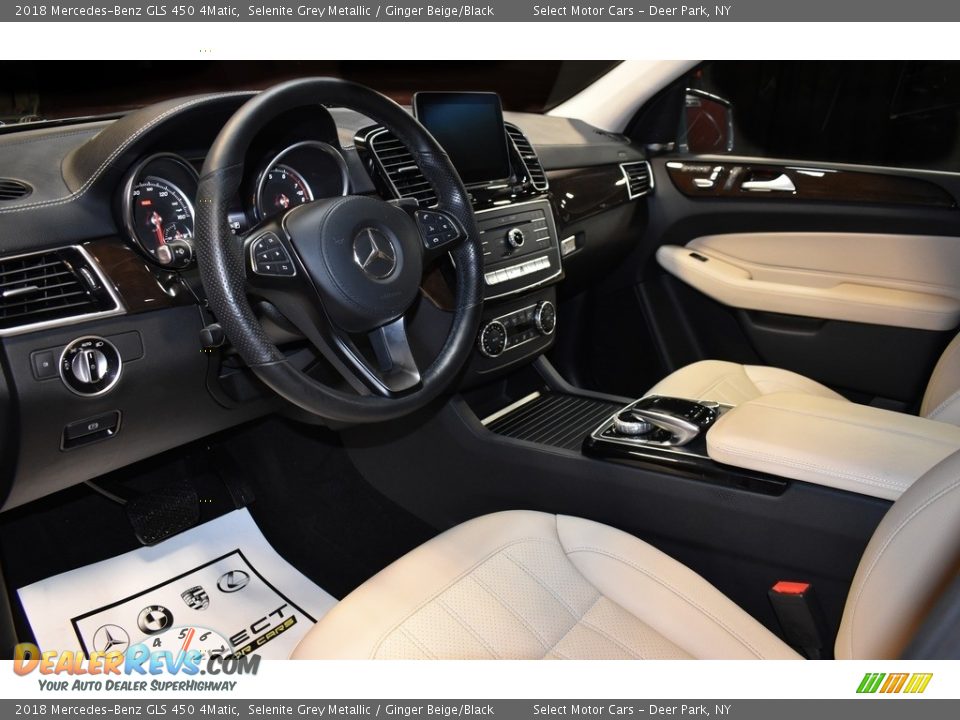 2018 Mercedes-Benz GLS 450 4Matic Selenite Grey Metallic / Ginger Beige/Black Photo #9